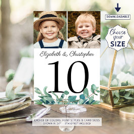 Convites Eucalyptus Fotos: Sinal de Número de Tabela de Cas