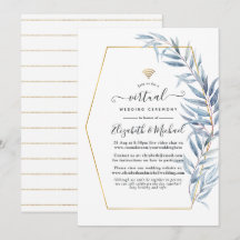 Eucalyptus Geométrico Deixa Casamento Virtual