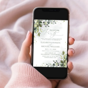 Convites Eucalyptus Green Reception Party