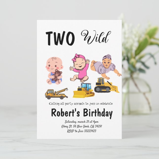 Convites Eucalyptus greenary wedding birthaday (Em pé/Frente)