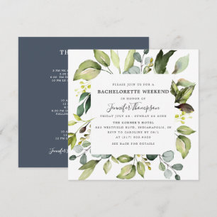 Convites Eucalyptus Greenery Bachelorette
