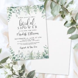 Convites Eucalyptus Greenery Bridal Shower