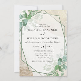 Convites Eucalyptus Greenery Casamento