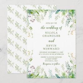 Convites Eucalyptus Greenery deixa casamento