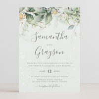 Eucalyptus Greenery Dourado Deixa Casamento Elegan