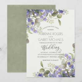 Convites Eucalyptus Greenery E Casamento De Lavandas