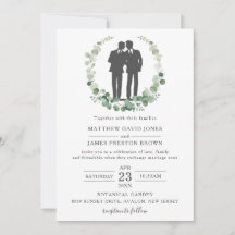 Eucalyptus Greenery Gay Casando Sr. & Sr.