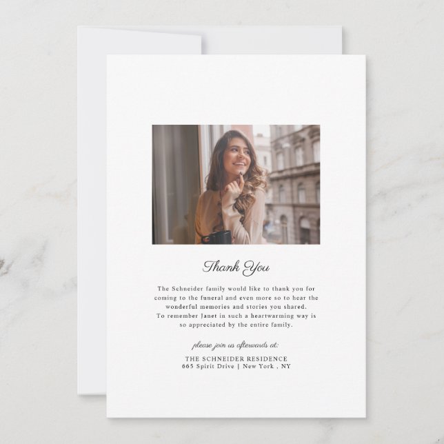 Convites Eucalyptus Greenery | Programa Memorial Funeral (Frente)