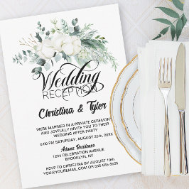 Convites Eucalyptus Greenery Recepção de casamento