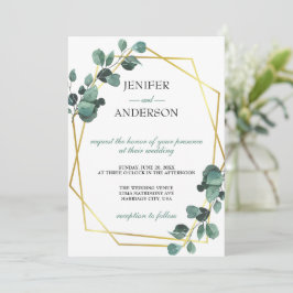 Convites Eucalyptus Greenery Wedding