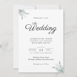 Convites Eucalyptus Greenery Wedding