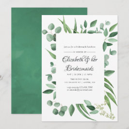 Convites Eucalyptus Greenery Wedding Bridesmaids Luncheon