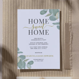 Convites Eucalyptus Home Sweet Home Housearming Party