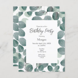 Convites Eucalyptus Modern 2