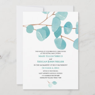 Convites Eucalyptus Nuptial em Massa