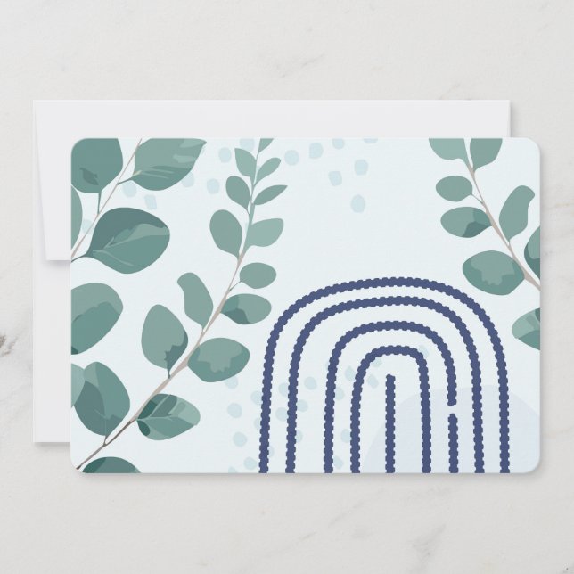 Convites Eucalyptus Praying Mantis Australian Botanical Art (Frente)