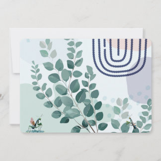 Convites Eucalyptus Praying Mantis Australian Botanical Art