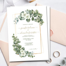 Eucalyptus Sage Green Watercolor Casamento Verde