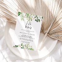 Eucalyptus Simple Floral I Do CHURRASCO Festa de n