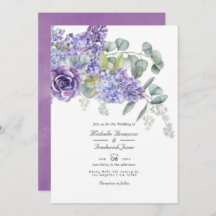 Convites Eucalyptus Suculenta Código QR RSVP Casamento Invi