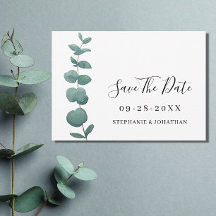 Convites Eucalyptus Wedding Elegante Salvar A Data