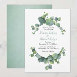 Convites Eucalyptus Wreath Weditation