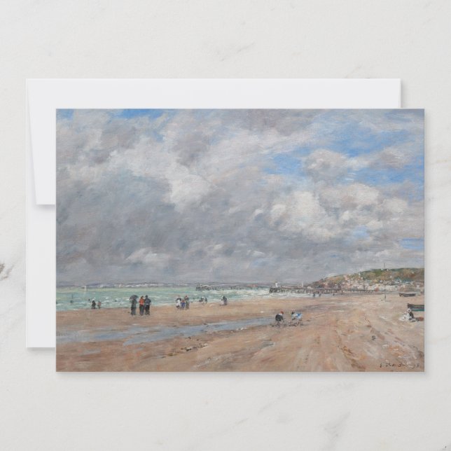 Convites Eugene Boudin - A Praia de Deauville (Frente)