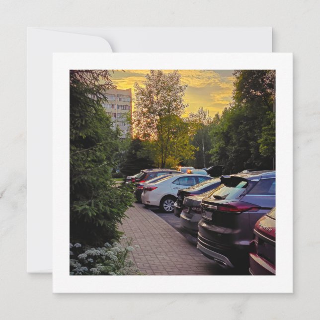 Convites Evening Glow Urban Invitation – Customizable (Frente)
