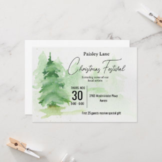 Convites Event Invitation for Christmas Tree Festival