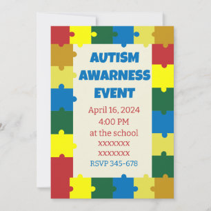 Convites Evento Autism School Awarness