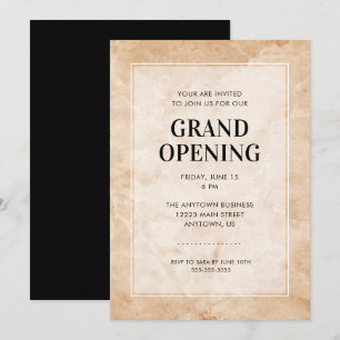 Convites Evento de abertura geral  Fundo Na moda Marble