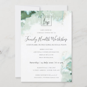 CONVITES EVENTO DE ARTE GEOMÉTRICA DO ABSTRATO DE AQUA MOD