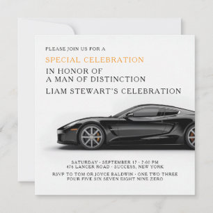 Convites Evento de Carros de Luxo