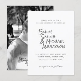 Convites Evento de Casais do Typeset PHOTO de Convidados Ma