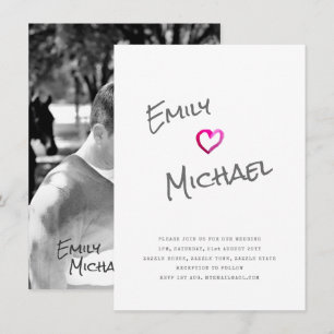 Convites Evento de Casais do Typeset PHOTO de Convidados Ma