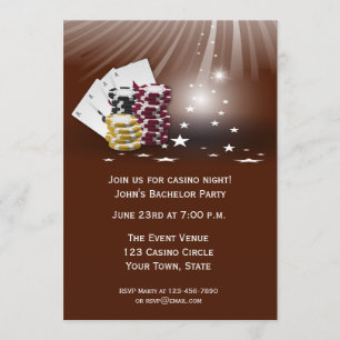 Convites Evento de Cassino