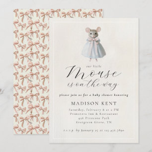 Convites Evento de Chá de Bebê Elegante e Caprichoso do Peq