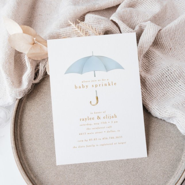 Convites Evento de Chá de borrifador de bebê Blue-Boy | (Criador carregado)