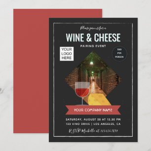 Convites Evento de combinação de vinho e queijo adicionar f