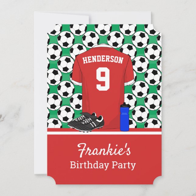 Convites Evento de futebol para jovens juniores RW (Frente)