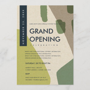 CONVITES EVENTO DE GRANDE ABERTURA DE ARTE ABSTRATA MODERNA