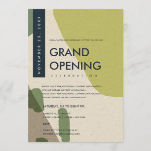 CONVITES EVENTO DE GRANDE ABERTURA DE ARTE ABSTRATA MODERNA