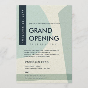 CONVITES EVENTO DE GRANDE ABERTURA DE ARTE ABSTRATA MODERNA