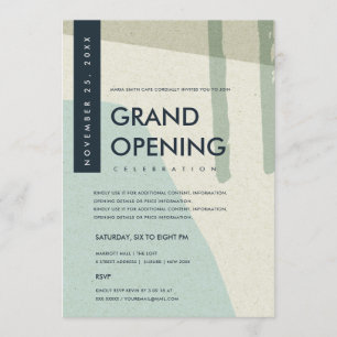 CONVITES EVENTO DE INAUGURAÇÃO GRANDIOSO DE ARTE ABSTRATA M