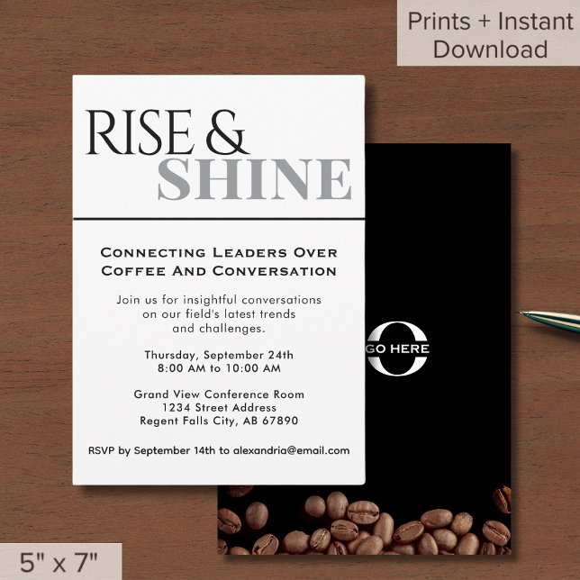 Convites Evento de Rede do Café da Manhã de Negócios (Criador carregado)