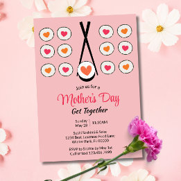 Convites Evento de Sushi no Dia das Mães