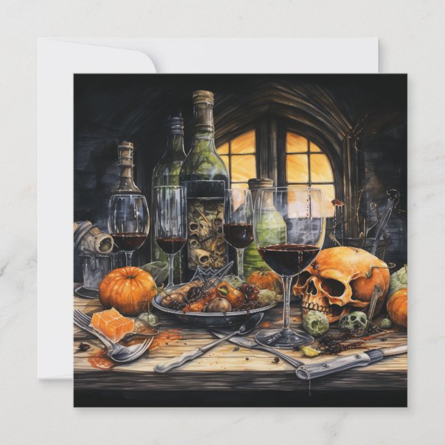 Convites 👻 "Evento de Terrors & Provandos"! 🍷 👻 Hallowee (Frente)