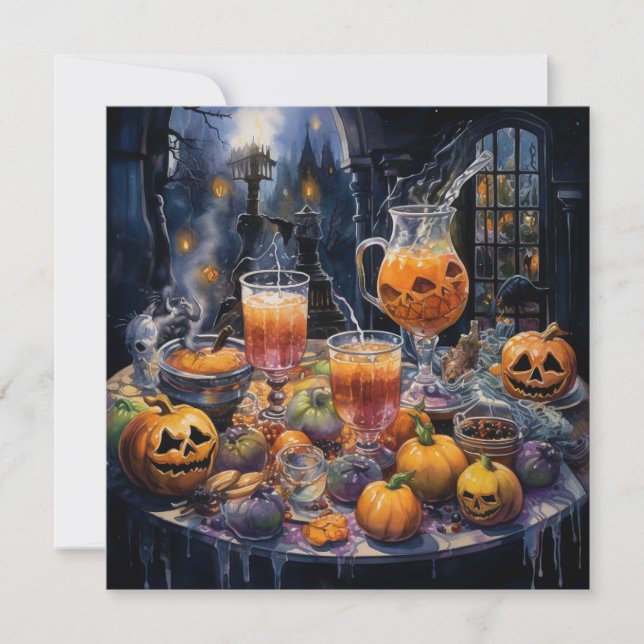 Convites 👻 "Evento de Terrors & Provandos"! 🍷 👻 Hallowee (Frente)