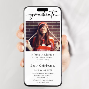 Convites Evento Digital de Festa de formatura Moderna