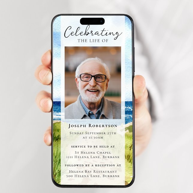 Convites Evento Digital Funeral Fotográfico do Oceano de Pr (Criador carregado)